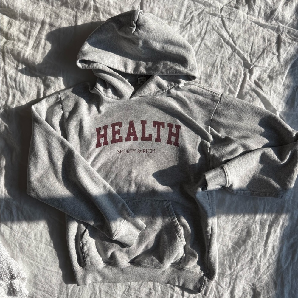 Sporty & Rich Health Ivy Gray Hoodie